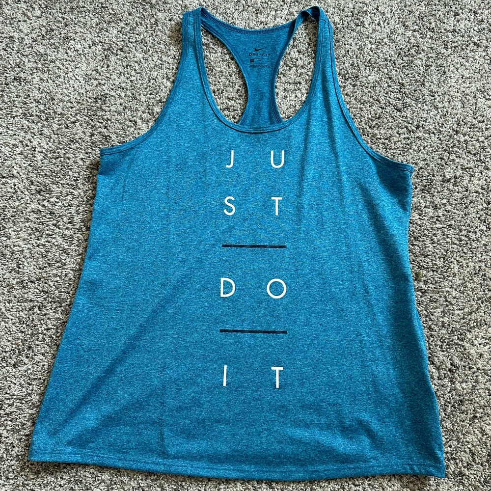 Nike Blue “Just Do It” Tank Top